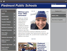 Tablet Screenshot of piedmontschools.org